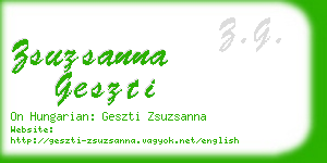 zsuzsanna geszti business card